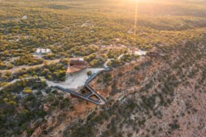 Aerial view of Kalbarri Skywalk by D’Guy Charters